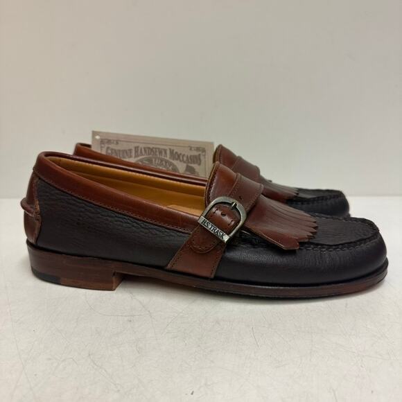 NWT Rancourt & Co. x H.S. Trask Elk Buckle Loafer Handsewn Made in Maine USA 8 D main image 8